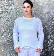 Load image into Gallery viewer, LA LUNA LIFESTYLE Knit Pullover - White
