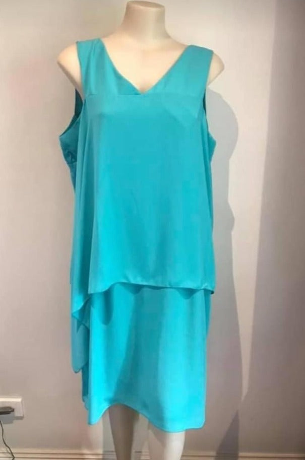 ANDAMIO Dress - Aqua