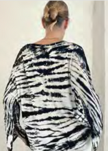 Load image into Gallery viewer, ADINE UNDONE Tie Dyed Top - Black &amp; White
