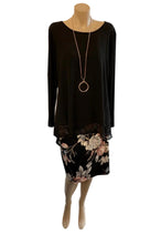 Load image into Gallery viewer, CORDELIA ST Chiffon Back Swing Tunic - Black
