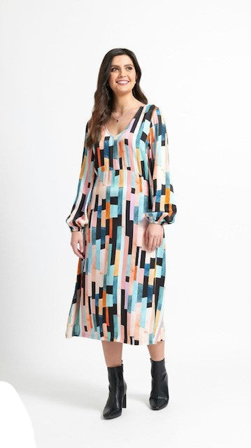 FOIL Smooth Operator Dress - Staggering Print
