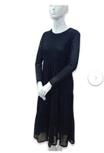 Load image into Gallery viewer, FOIL Velvet Underground Dress - Black Houndstooth

