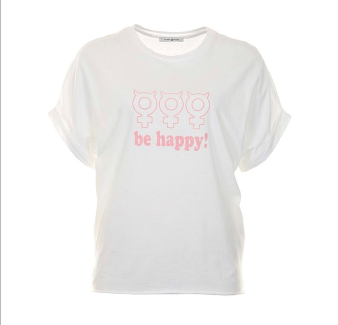 FUNKY STAFF Ginger Be Happy! Shirt - White/Lotus
