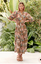 Load image into Gallery viewer, ADORNE Lainee Jungle Cat Maxi Dress

