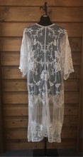 Load image into Gallery viewer, PARADISE BLISS Lace Kimono - White
