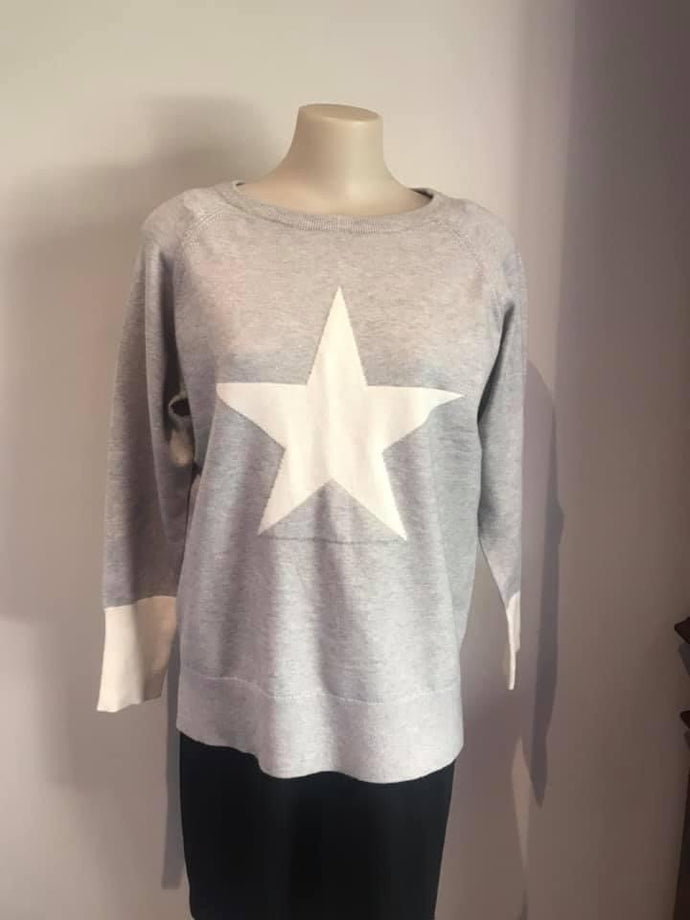 LONG WEEKENDS Give Yourself a Star Knit - Oatmeal