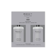 Load image into Gallery viewer, MOSS ST Hand &amp; Body Care Duo (with Ceramic Tray) - Lemongrass
