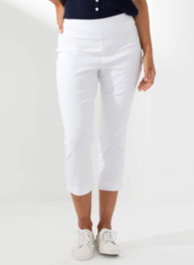 MARCO POLO Cropped Bengaline Pant - White