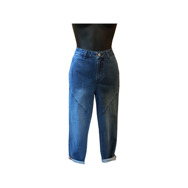 MARCO POLO 7/8 Fly Front Jean - Navy