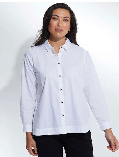 MARCO POLO Long Sleeve Essential Shirt - White