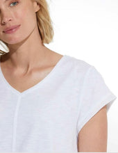Load image into Gallery viewer, MARCO POLO Short Sleeve Hi-Lo Hem Tee - White
