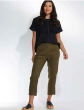 Load image into Gallery viewer, MARCO POLO 3/4 Linen Pant - Khaki
