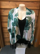 Load image into Gallery viewer, PARADISE BLISS Kimono - White/Green
