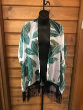 Load image into Gallery viewer, PARADISE BLISS Kimono - White/Green
