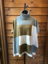 Load image into Gallery viewer, PARADISE BLISS Poncho - Grey/White/Taupe
