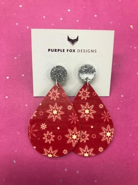 PURPLE FOX DESIGNS Christmas Earrings - #14