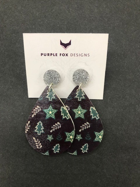 PURPLE FOX DESIGNS Christmas Earrings - #26