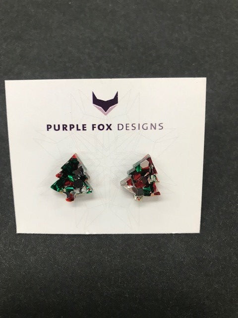 PURPLE FOX DESIGNS Christmas Earrings - #31