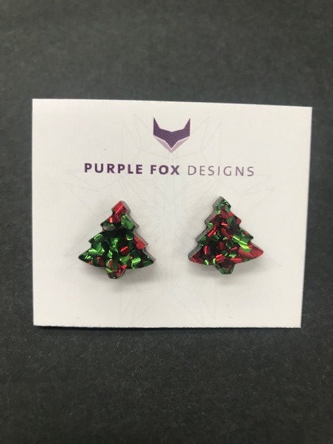 PURPLE FOX DESIGNS Christmas Earrings - #33